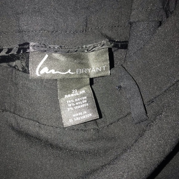 Lane Bryant Sexy Stretch Black Dress Pant 22 Reg - Picture 3 of 4